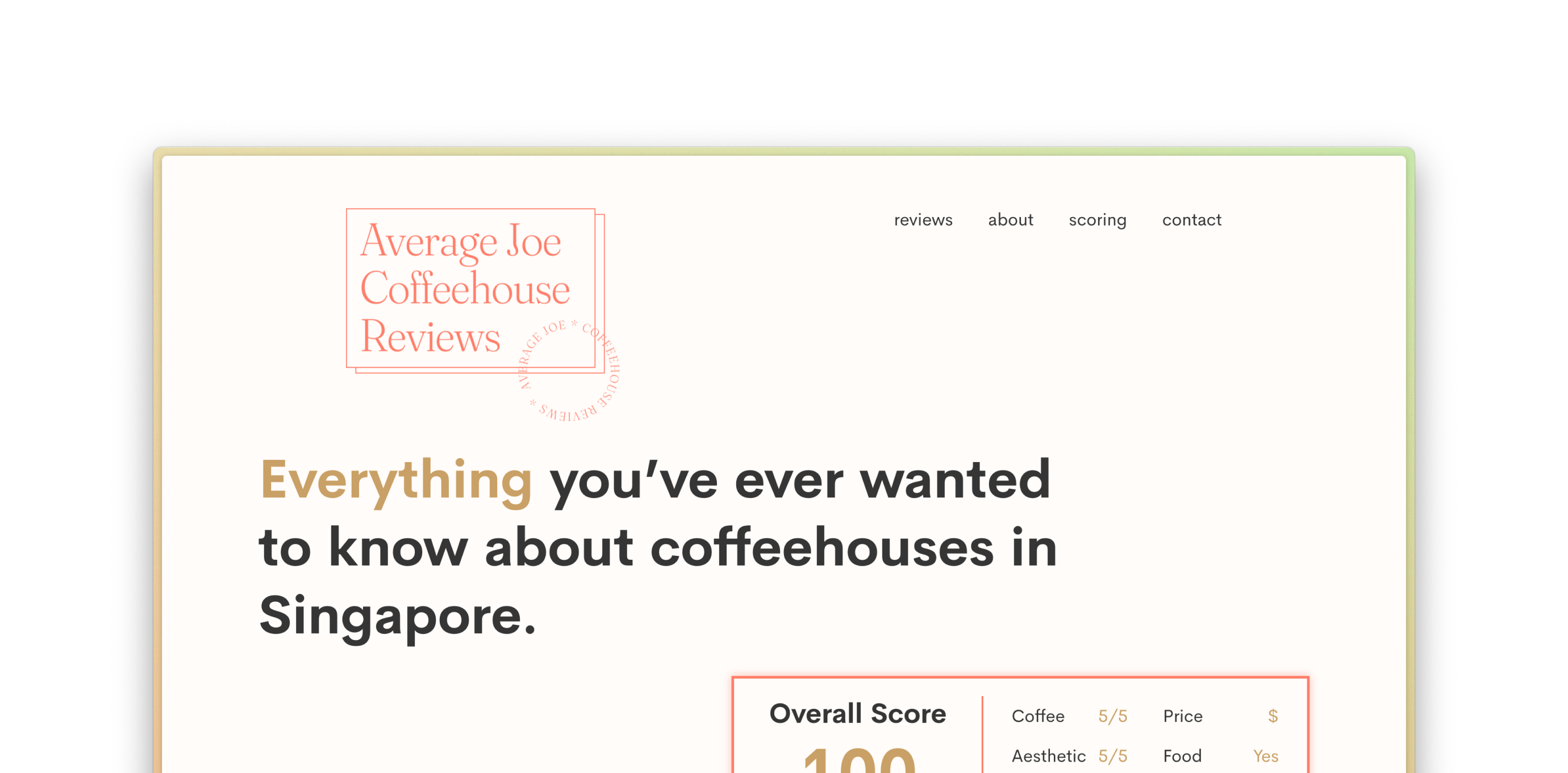 Average Joe Coffeehouse Reviews